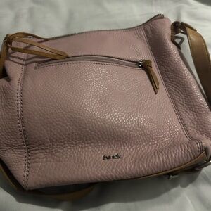 The Sak Blush and Tan Crossbody Bag